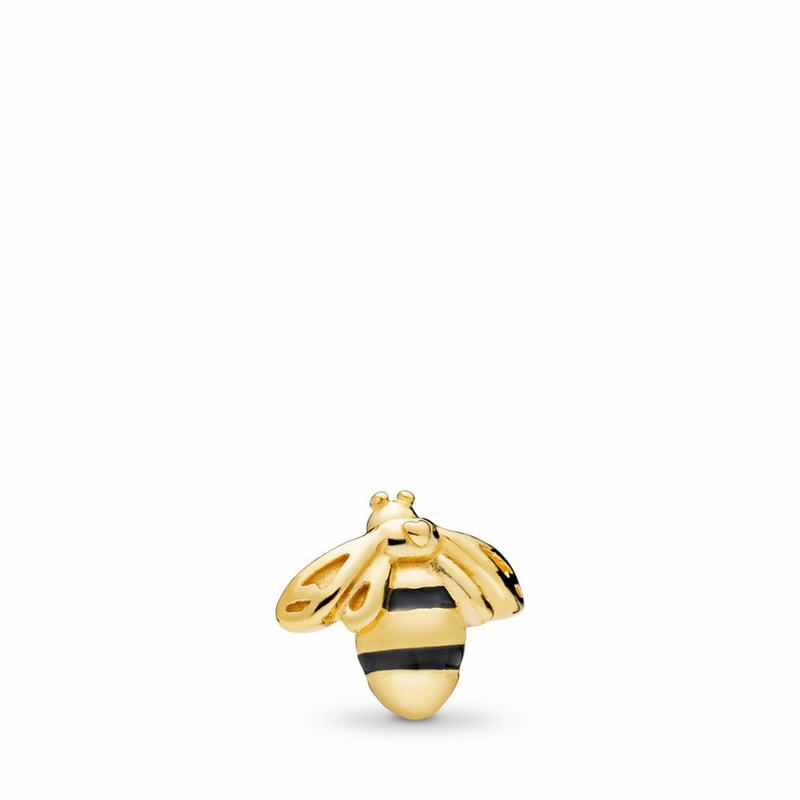 Pandora Australia Shine™ Queen Bee Petite Locket Charm - 18ct Gold Plated | IKYFDU318